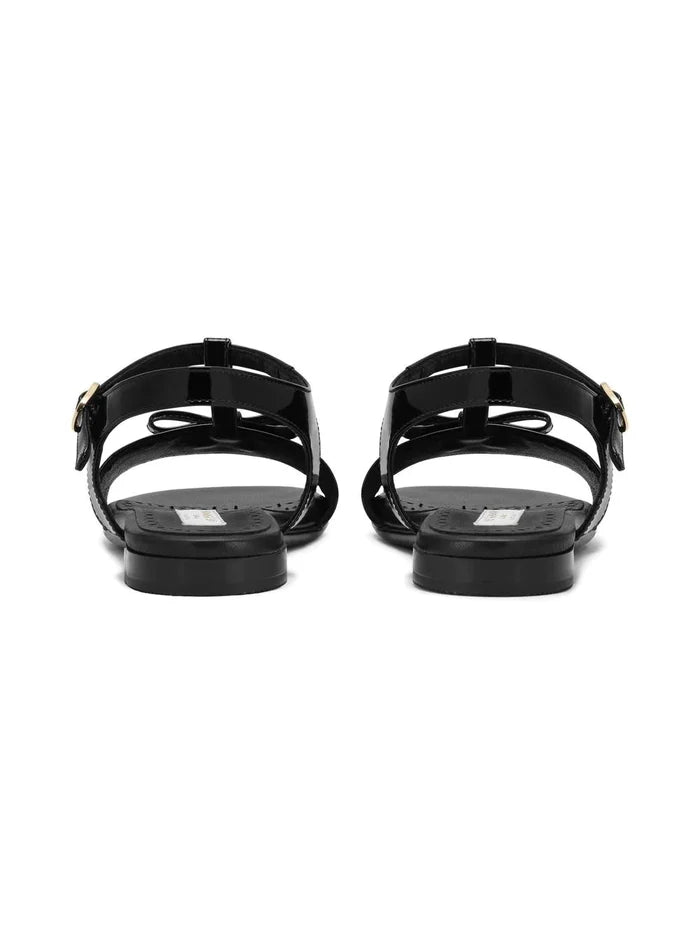 DOLCE & GABBANA KIDS Open-toe Sandals Black - MAISONDEFASHION.COM