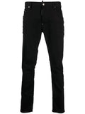 DSQUARED2 Black Bull Skater Jeans Black - MAISONDEFASHION.COM