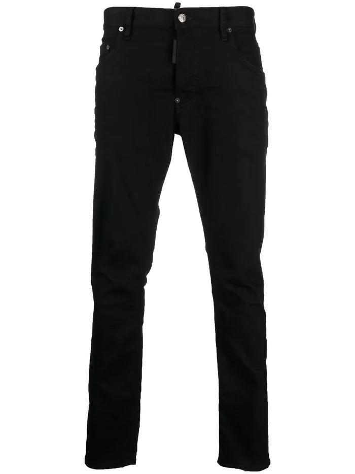 DSQUARED2 Black Bull Skater Jeans Black - MAISONDEFASHION.COM