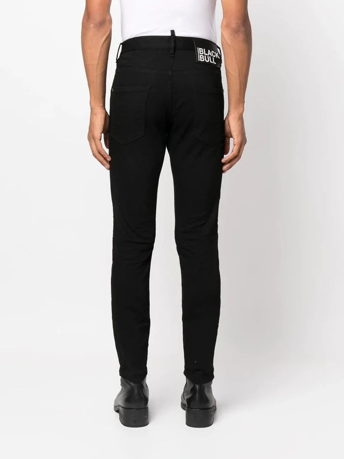 DSQUARED2 Black Bull Skater Jeans Black - MAISONDEFASHION.COM