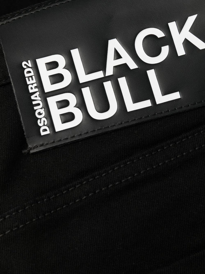 DSQUARED2 Black Bull Skater Jeans Black - MAISONDEFASHION.COM