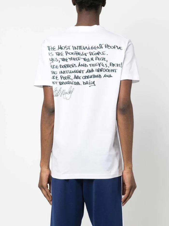 DSQUARED2 Bob Marley Print T-shirt White - MAISONDEFASHION.COM
