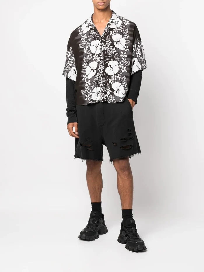 DSQUARED2 Bowling Drop Shirt Black/White - MAISONDEFASHION.COM