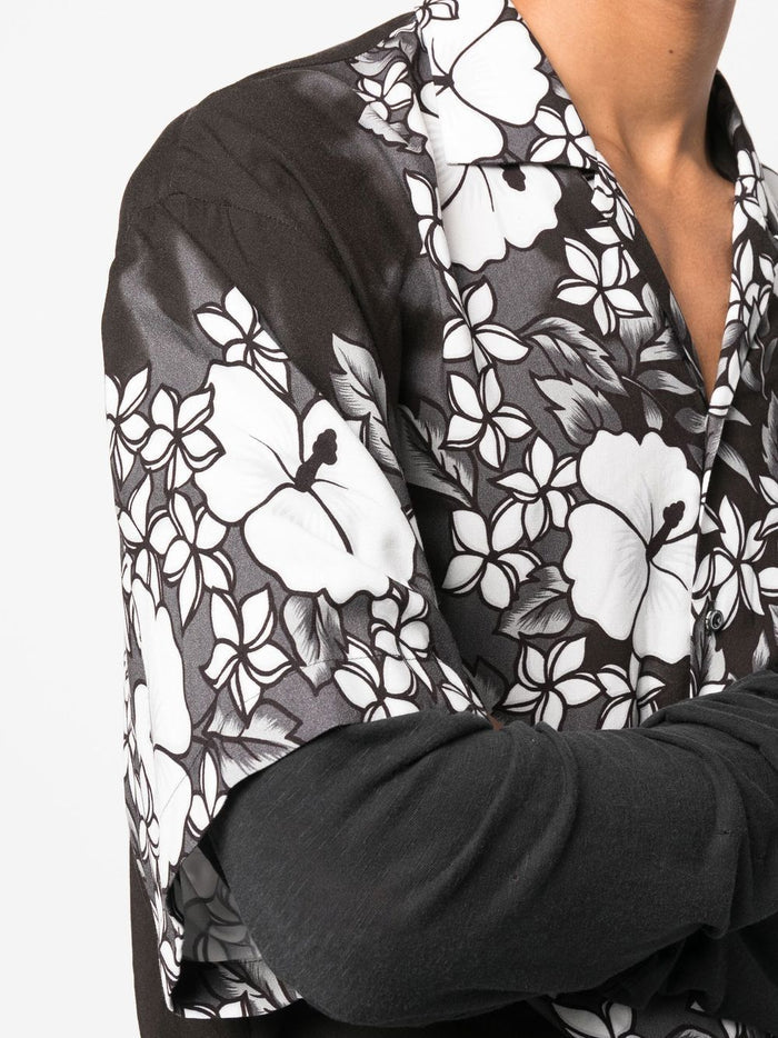 DSQUARED2 Bowling Drop Shirt Black/White - MAISONDEFASHION.COM