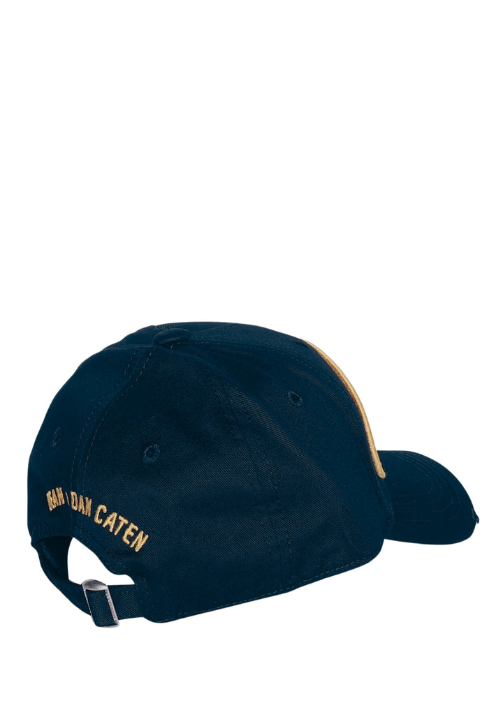 DSQUARED2 Brotherhood Baseball Cap Blue - MAISONDEFASHION.COM