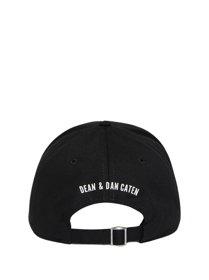 DSQUARED2 Ceresio 9 Baseball Cap Black - MAISONDEFASHION.COM