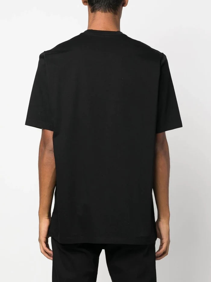 DSQUARED2 D2 Caten's Beach Slouch T-Shirt Black - MAISONDEFASHION.COM