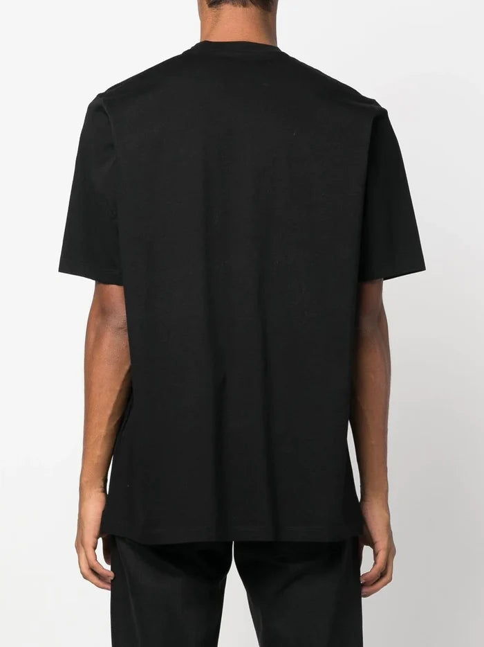 DSQUARED2 D2 Palms Slouch T-Shirt Black - MAISONDEFASHION.COM