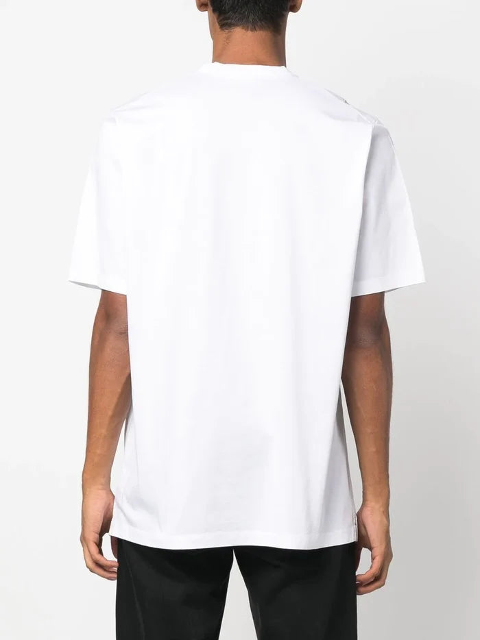 DSQUARED2 D2 Palms Slouch T-Shirt White - MAISONDEFASHION.COM