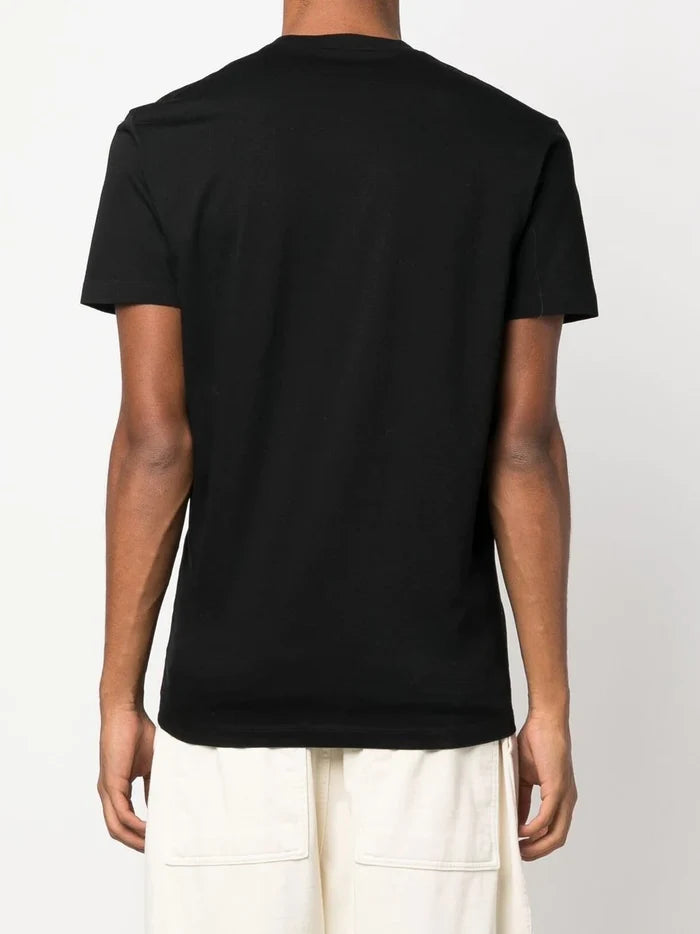DSQUARED2 D2 Surf Board Logo T-Shirt Black - MAISONDEFASHION.COM