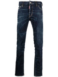 DSQUARED2 Dark Clean Wash Jeans Blue - MAISONDEFASHION.COM