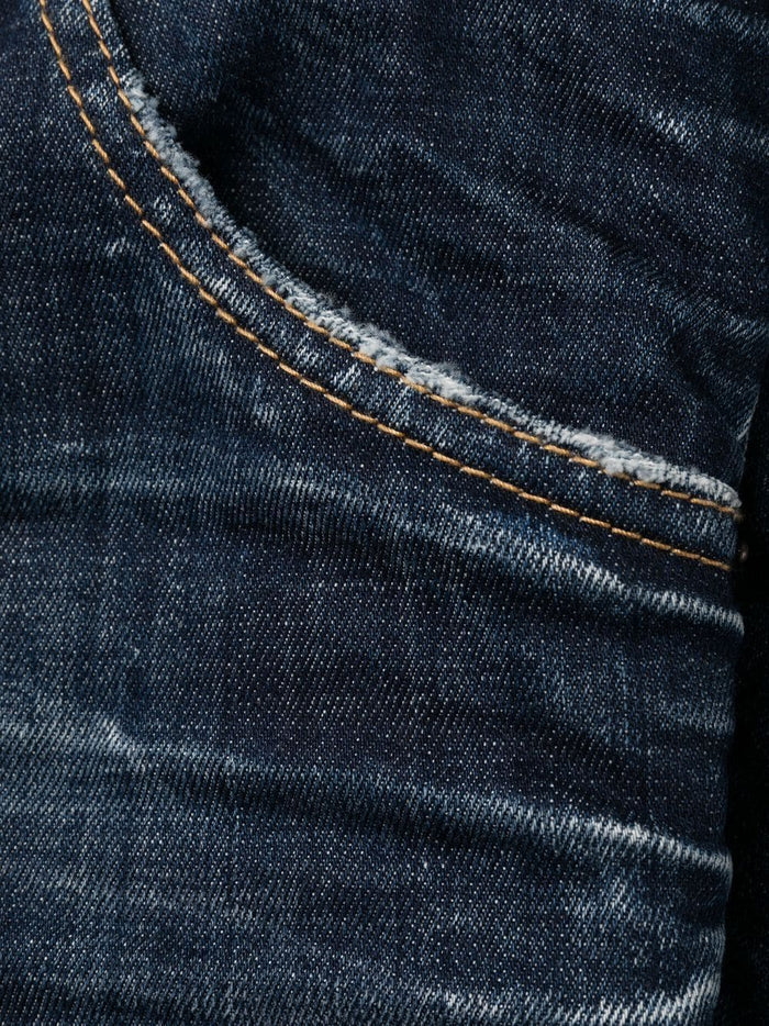 DSQUARED2 Dark Clean Wash Jeans Blue - MAISONDEFASHION.COM