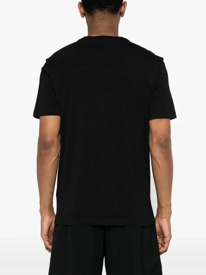 DSQUARED2 DSQ2 Regular Fit Cotton T-shirt Black - MAISONDEFASHION.COM