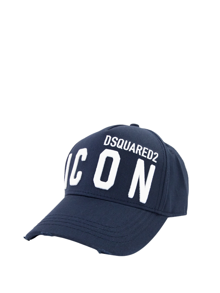 DSQUARED2 Icon Cap Blue - MAISONDEFASHION.COM