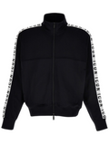 DSQUARED2 Icon Dean Sport Zipped Sweatshirt Black/White - MAISONDEFASHION.COM