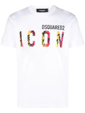 DSQUARED2 Icon Sunset T-shirt White - MAISONDEFASHION.COM