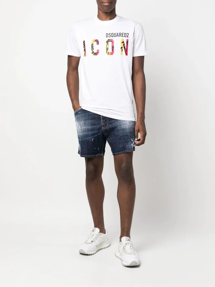 DSQUARED2 Icon Sunset T-shirt White - MAISONDEFASHION.COM