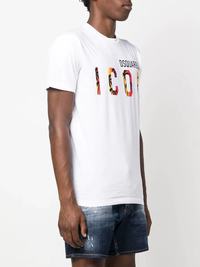 DSQUARED2 Icon Sunset T-shirt White - MAISONDEFASHION.COM