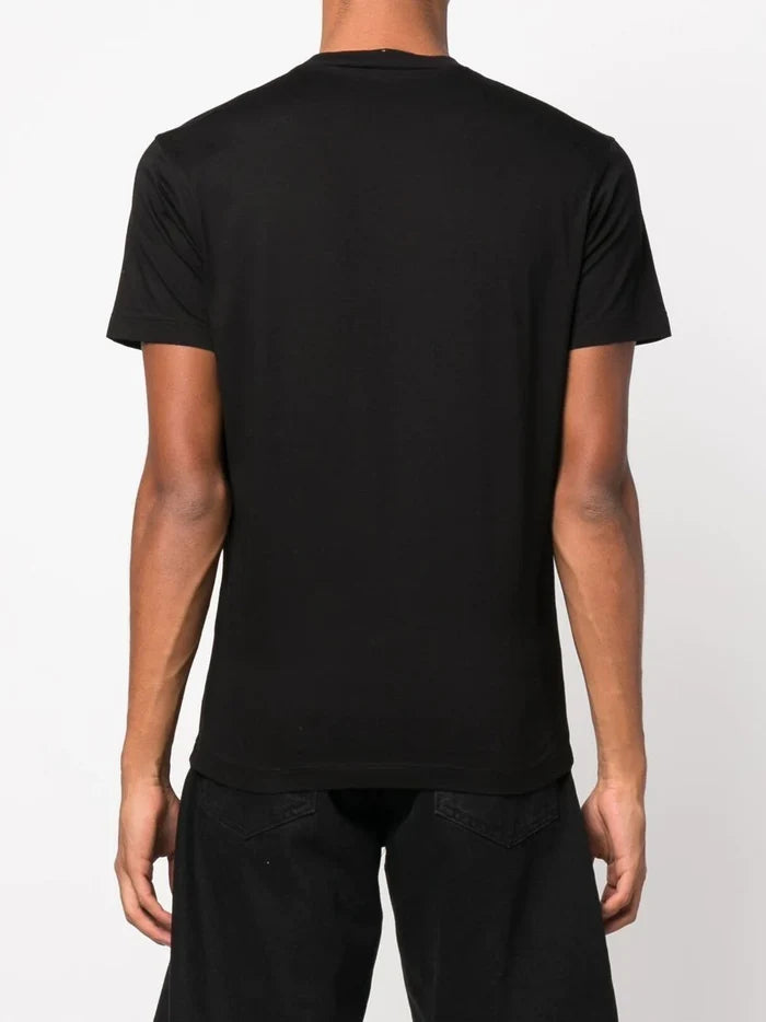 DSQUARED2 Icon T-shirt Black/Fuchasia - MAISONDEFASHION.COM