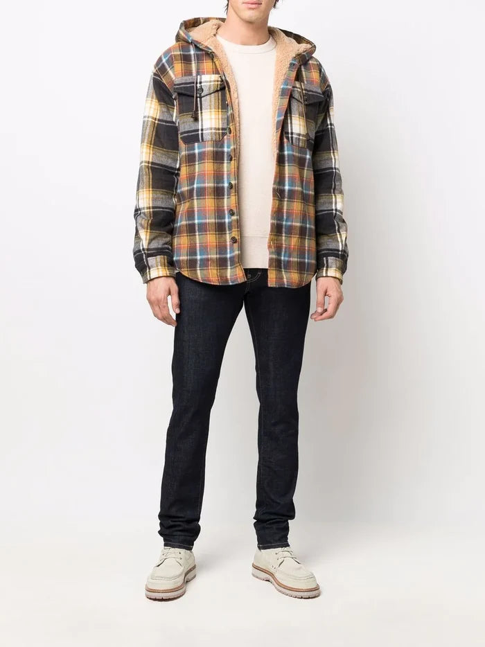 DSQUARED2 Logo Dark Rinse Cool Guy Jeans Blue - MAISONDEFASHION.COM