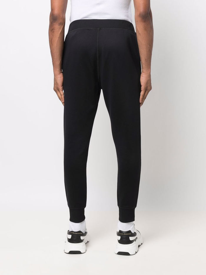 DSQUARED2 Logo Tape Detail Track Pants Black - MAISONDEFASHION.COM