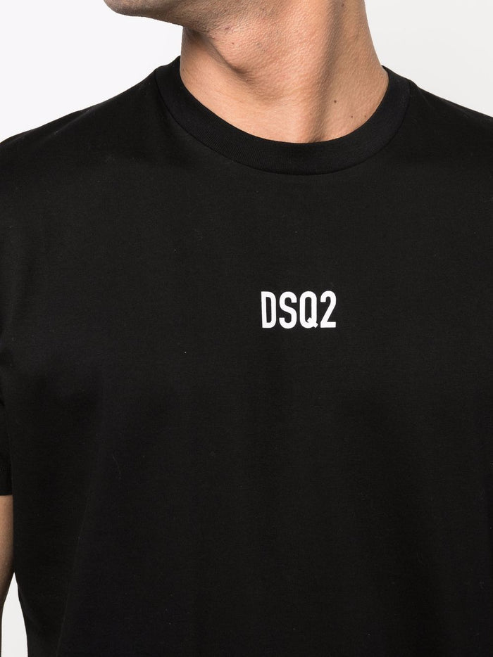 DSQUARED2 Mini Dsq2 Boxer T-Shirt Black - MAISONDEFASHION.COM