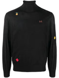 DSQUARED2 Monster Turtleneck Black - MAISONDEFASHION.COM