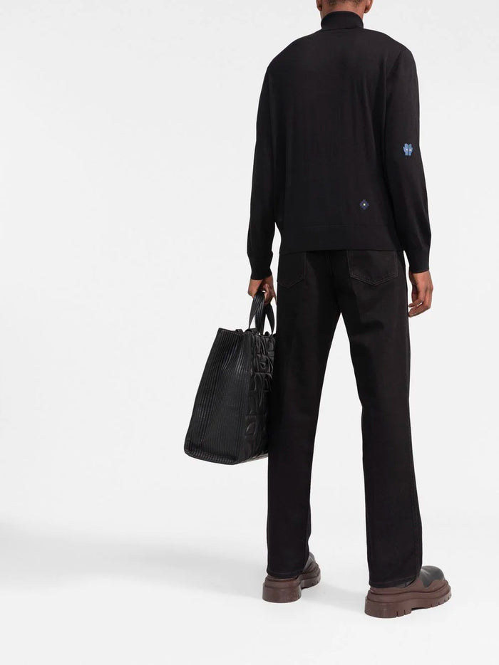 DSQUARED2 Monster Turtleneck Black - MAISONDEFASHION.COM