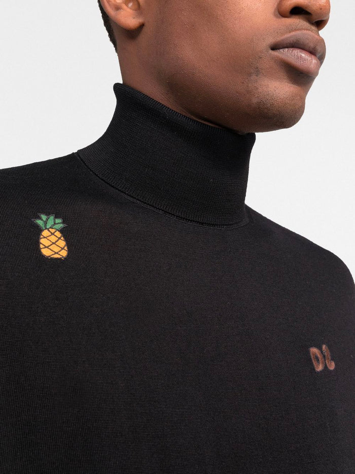 DSQUARED2 Monster Turtleneck Black - MAISONDEFASHION.COM