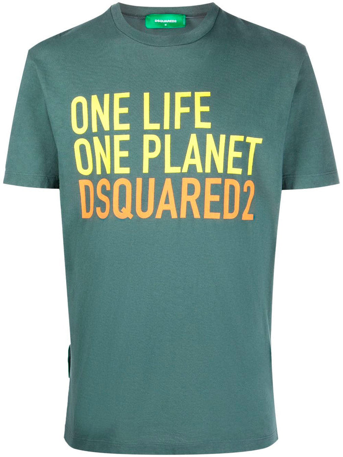 DSQUARED2 One Life One Planet T-Shirt - MAISONDEFASHION.COM