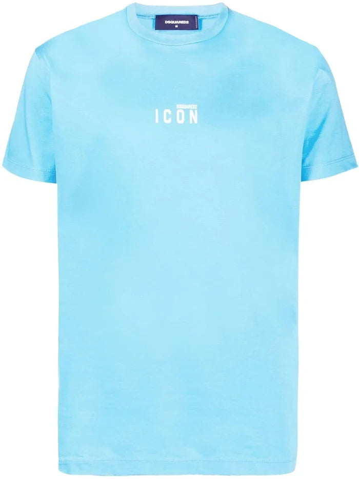 DSQUARED2 Small Icon Logo T-shirt Blue - MAISONDEFASHION.COM