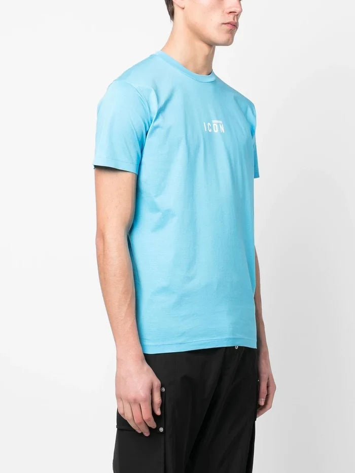 DSQUARED2 Small Icon Logo T-shirt Blue - MAISONDEFASHION.COM