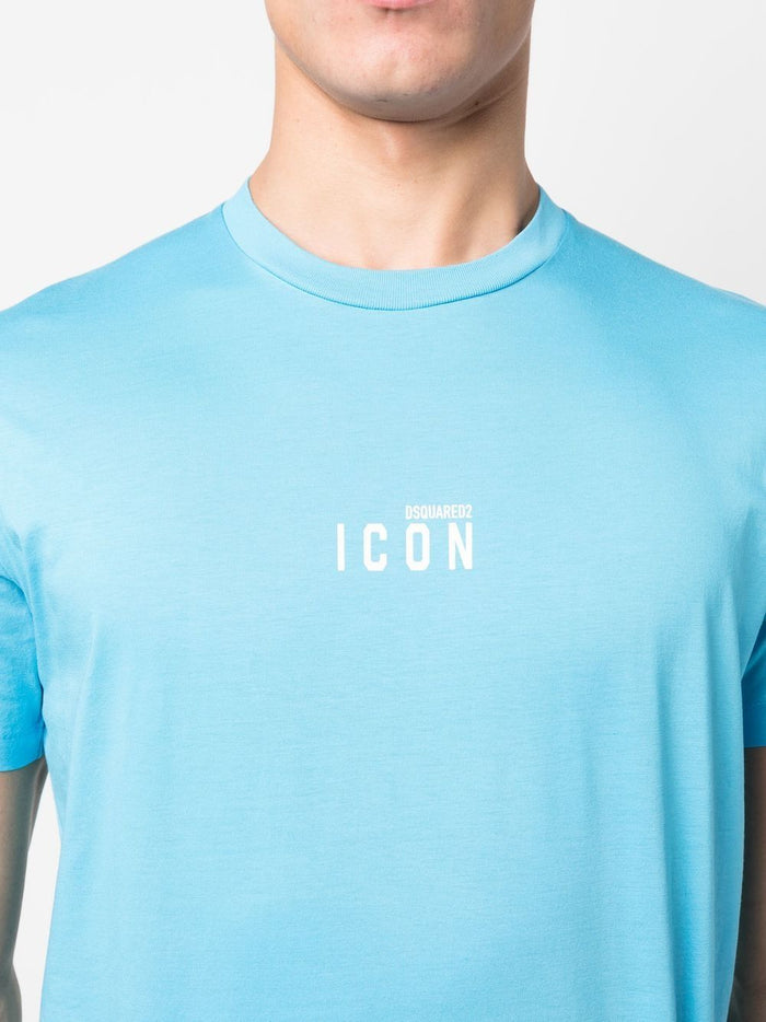 DSQUARED2 Small Icon Logo T-shirt Blue - MAISONDEFASHION.COM