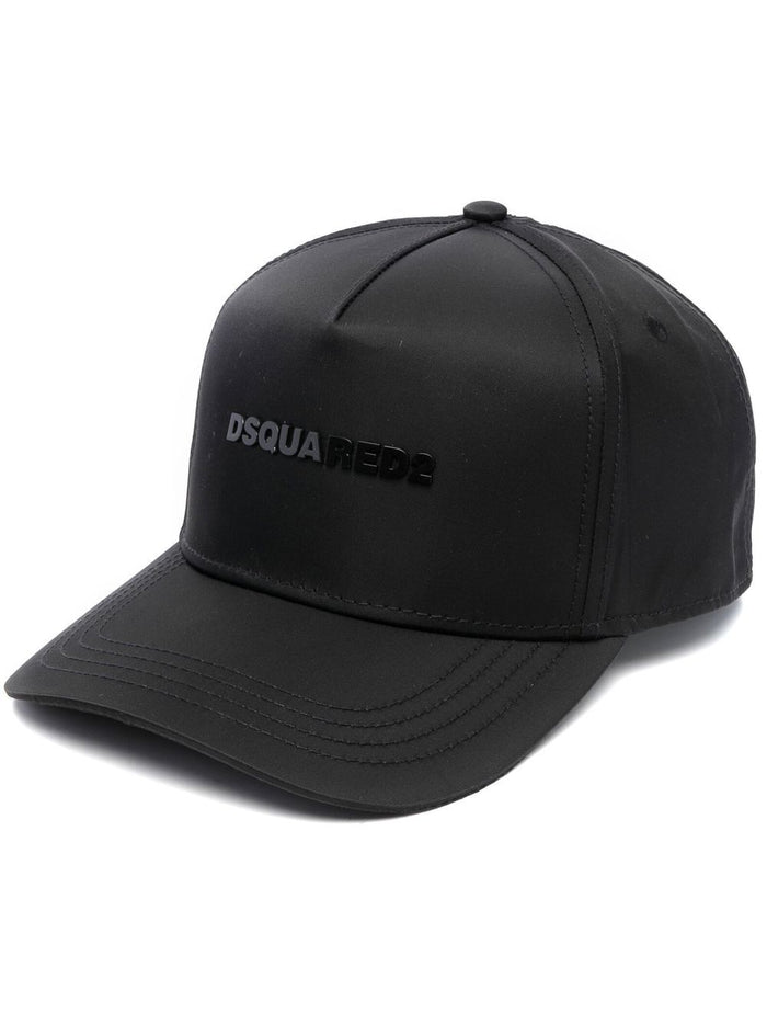 DSQUARED2 Small Logo Baseball Cap Black/Black - MAISONDEFASHION.COM