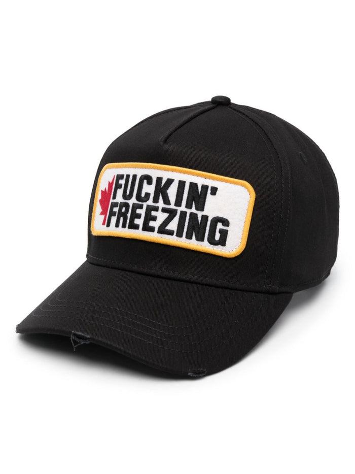 DSQUARED2 Souvenir From Canada Baseball Cap Black - MAISONDEFASHION.COM