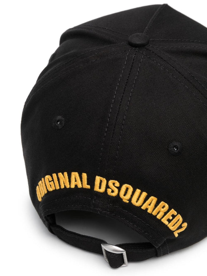 DSQUARED2 Souvenir From Canada Baseball Cap Black - MAISONDEFASHION.COM