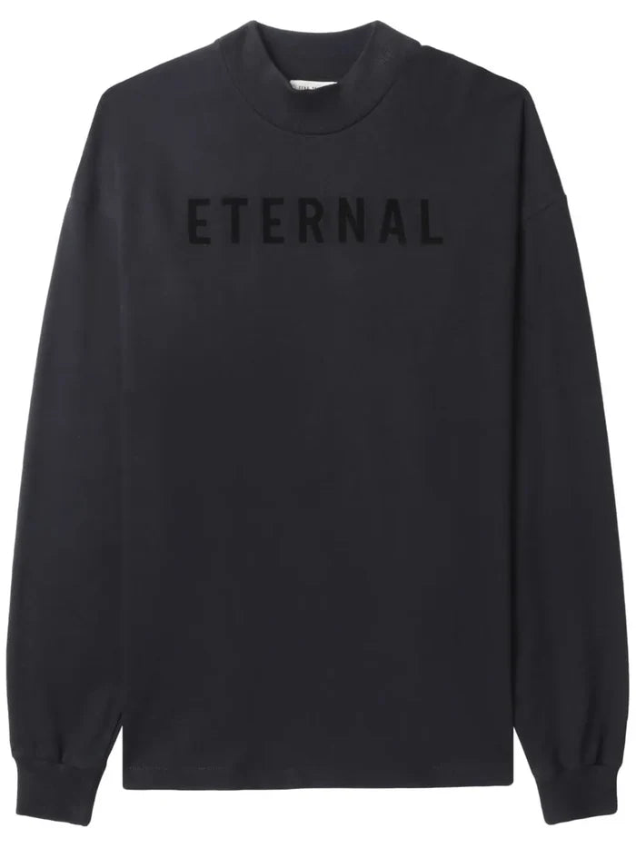 FEAR OF GOD Eternal Cotton Long Sleeve T- Shirt Black - MAISONDEFASHION.COM
