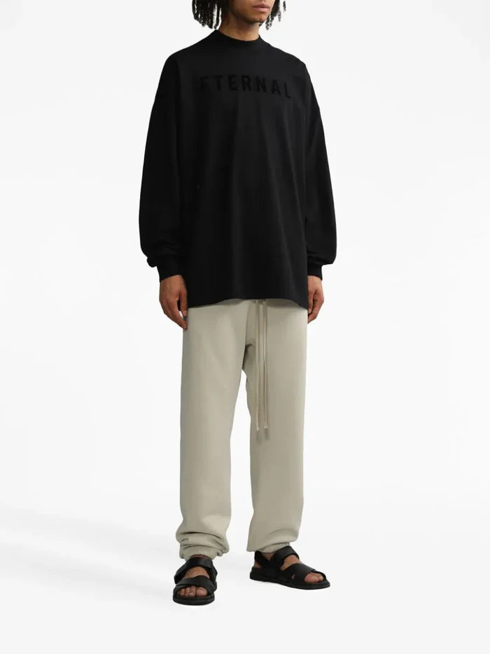 FEAR OF GOD Eternal Cotton Long Sleeve T- Shirt Black - MAISONDEFASHION.COM