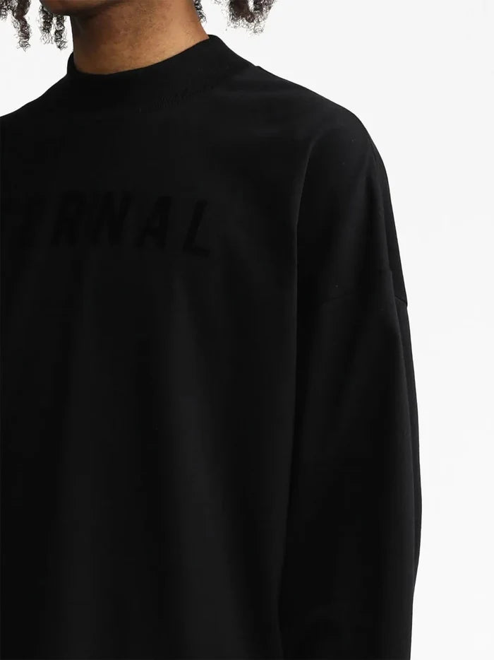 FEAR OF GOD Eternal Cotton Long Sleeve T- Shirt Black - MAISONDEFASHION.COM