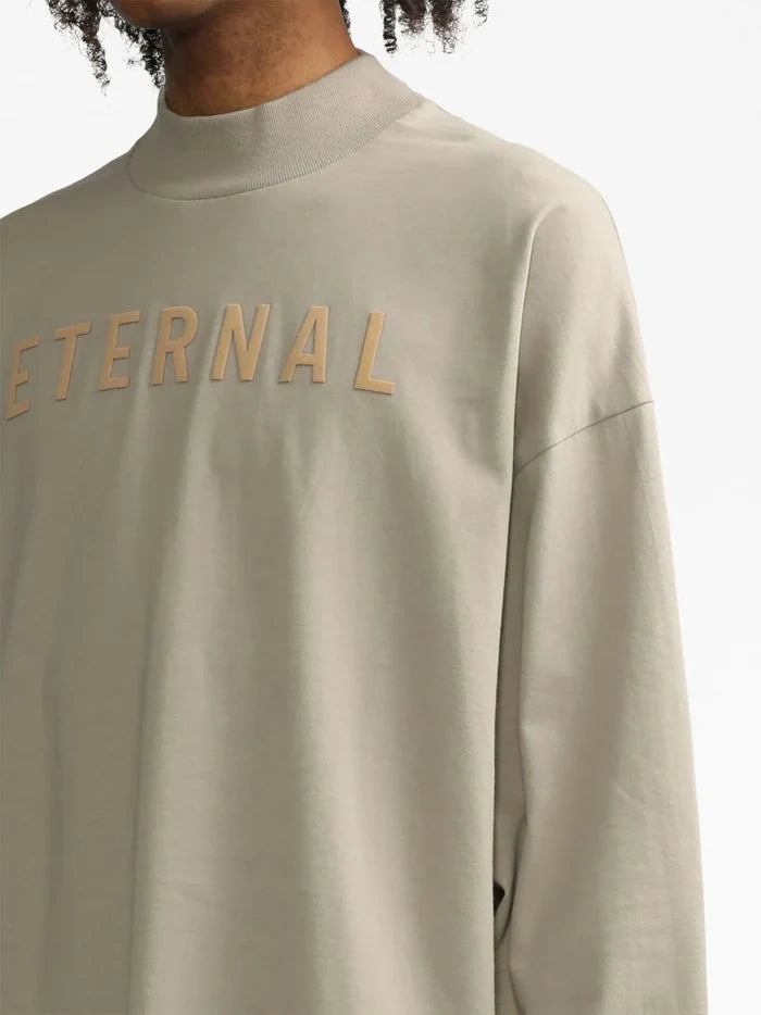FEAR OF GOD Eternal Cotton Long Sleeve T-Shirt Beige - MAISONDEFASHION.COM