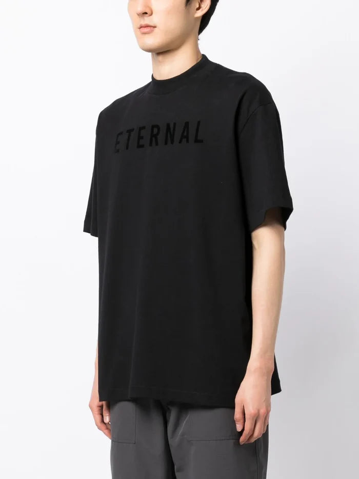 FEAR OF GOD Eternal Cotton Short Sleeve T-Shirt Black - MAISONDEFASHION.COM
