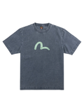EVISU Ebisu & Seagull Print T-shirt Navy