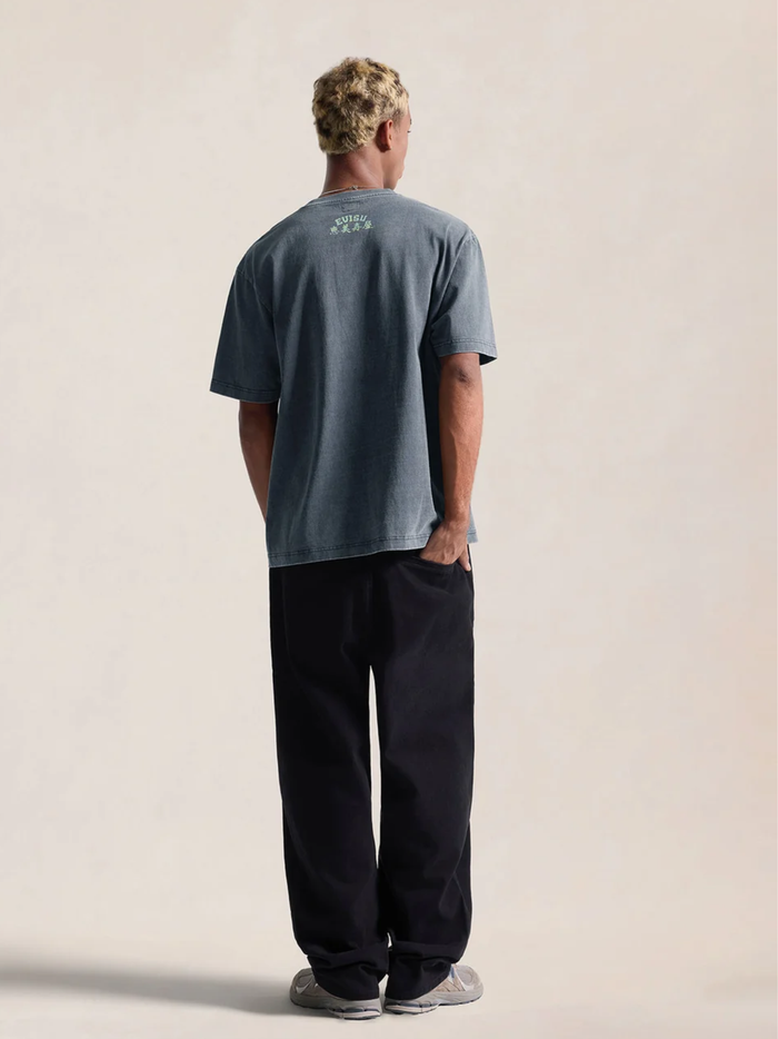 EVISU Ebisu & Seagull Print T-shirt Navy