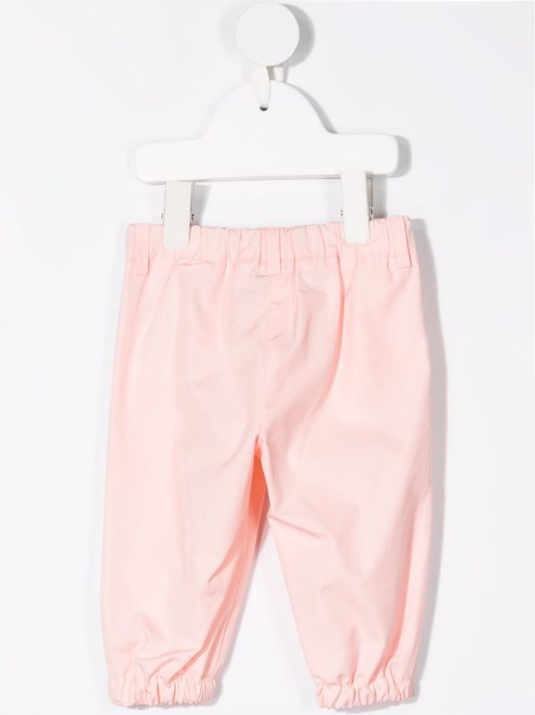 FENDI BABY Logo-waistband Trousers Pink - MAISONDEFASHION.COM