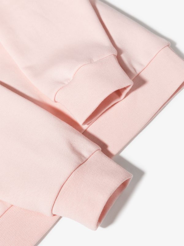 FENDI KIDS Logo Sweatshirt Pink - MAISONDEFASHION.COM