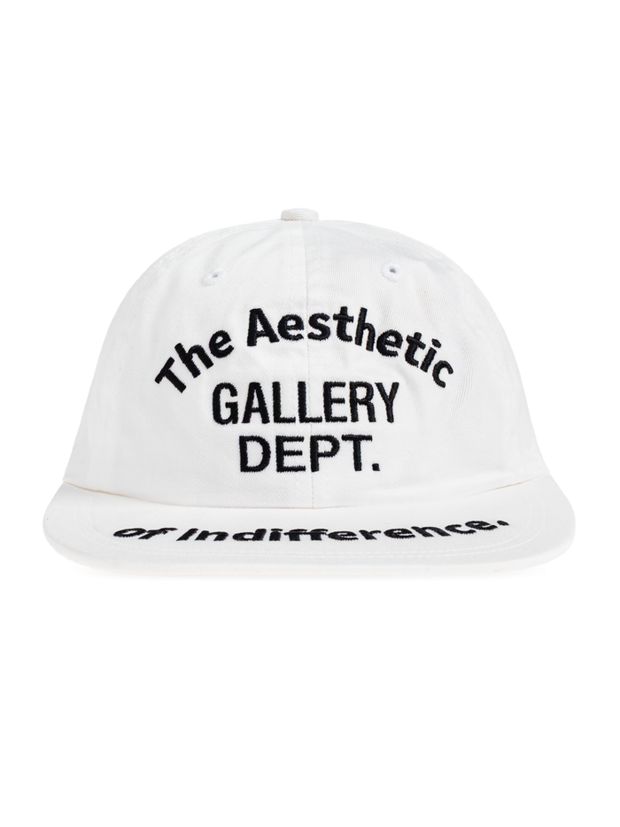 GALLERY DEPT. The Aesthetic of Indifference Cap White - MAISONDEFASHION.COM