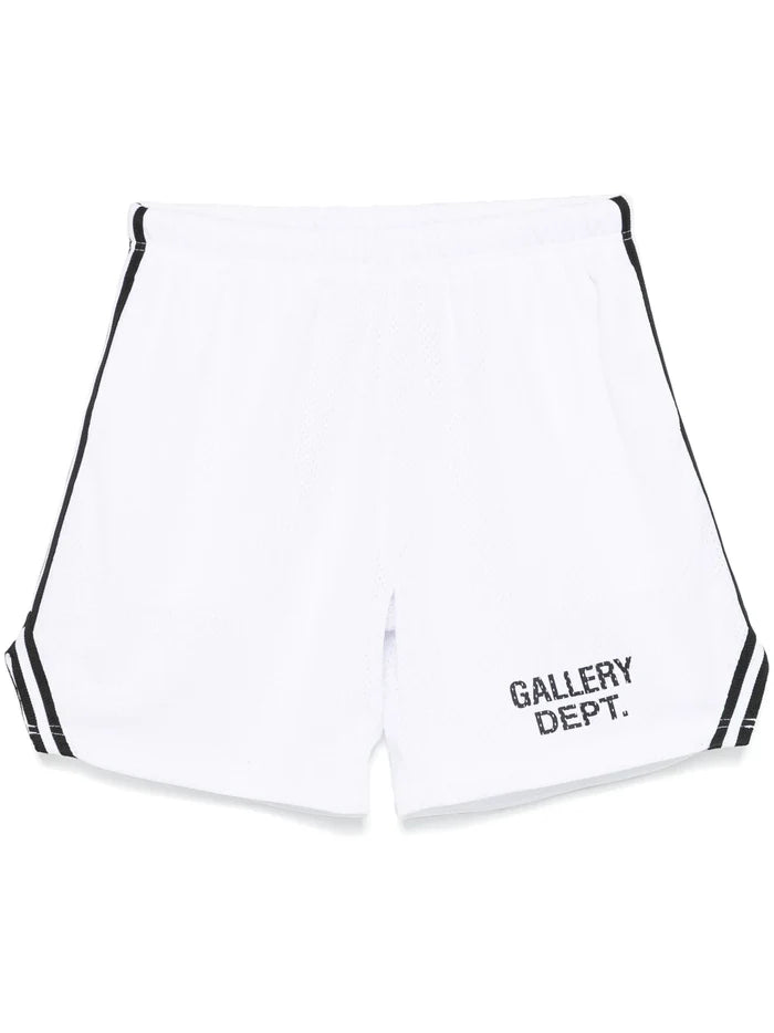 GALLERY DEPT. Venice Court Shorts White/Black - MAISONDEFASHION.COM