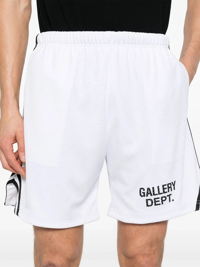 GALLERY DEPT. Venice Court Shorts White/Black - MAISONDEFASHION.COM