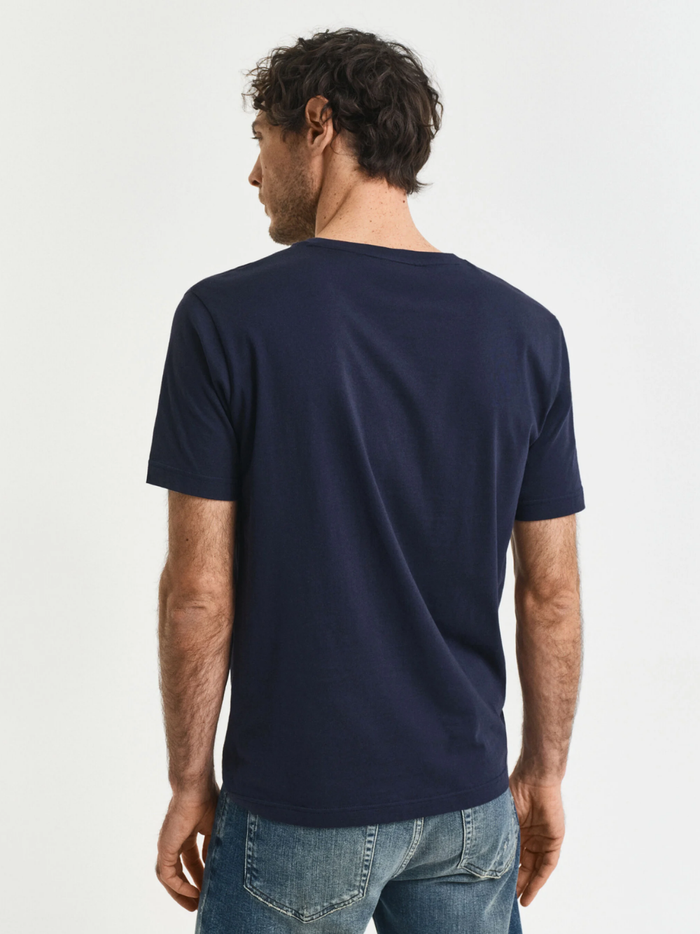 GANT Archive Shield T-Shirt Evening Blue - MAISONDEFASHION.COM