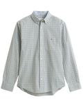 GANT Checked Classic Poplin Shirt Herb Green - MAISONDEFASHION.COM